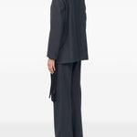 Blazer a maniche lunghe in grigio scuro MM6 Maison Margiela - donna 