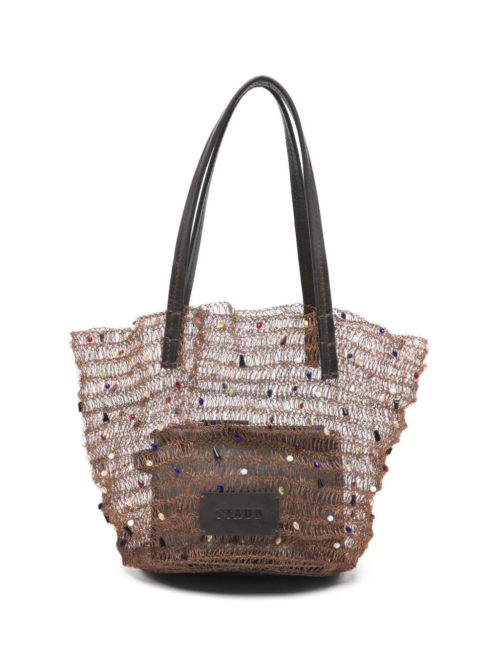 Borsa tote Jewel in ruggine Staud - donna 