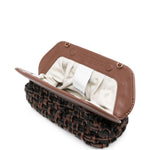 Clutch bios cesta vegan in marrone 