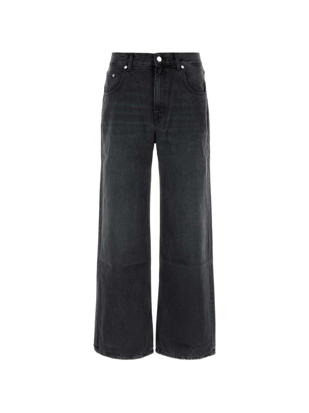 Jeans a gamba ampia  in nero Sefr - uomo 
