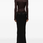 Abito da sera con dettagli in pizzo in nero Christopher esber - donna 