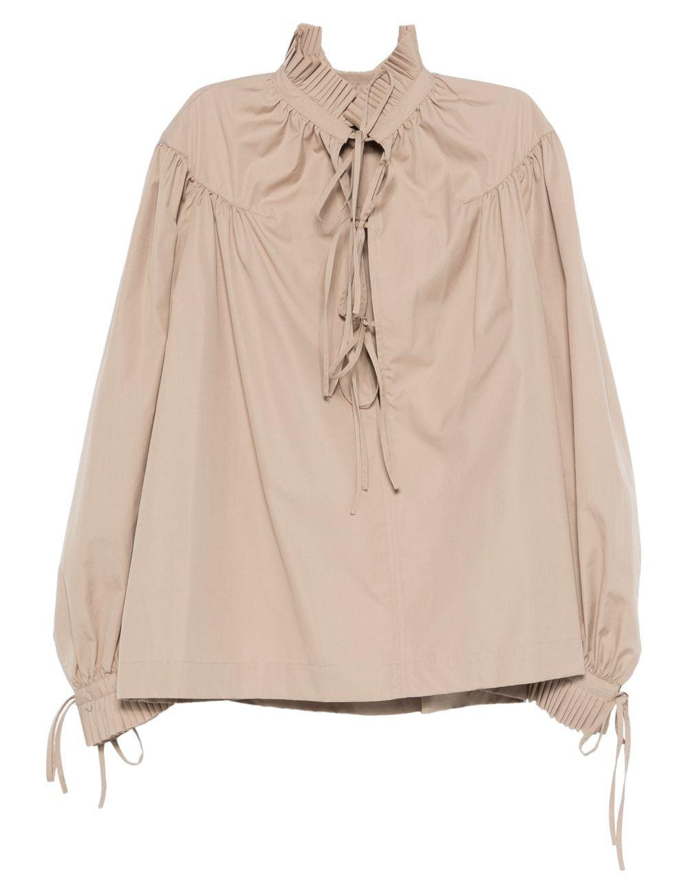 Top a collo alto Catya in beige Dries van noten - donna 