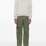 Pantaloni cargo cobalt in verde oliva Carrer - unisex 