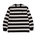 T-shirt a righe a maniche lunghe multicolore A bathing Ape - uomo 