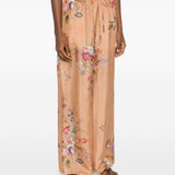 Pantaloni Patience a fiori in beige Zimmermann - donna 