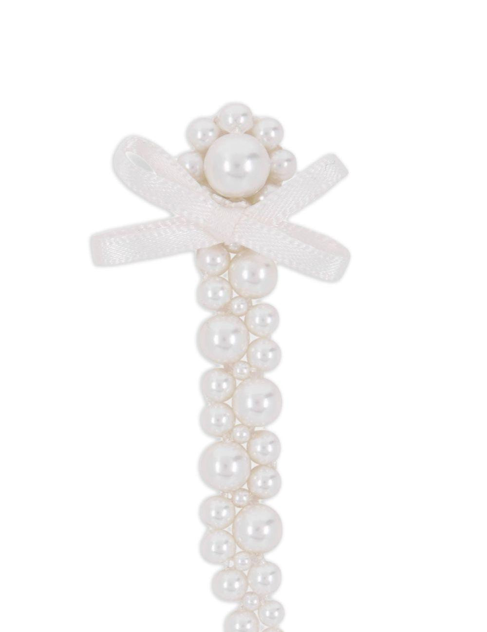 Orecchini pendenti con perle in argento Simone rocha - donna 