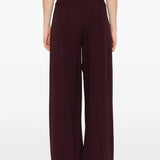 Pantaloni con inserti laterali in bordeaux Forte forte - donna 