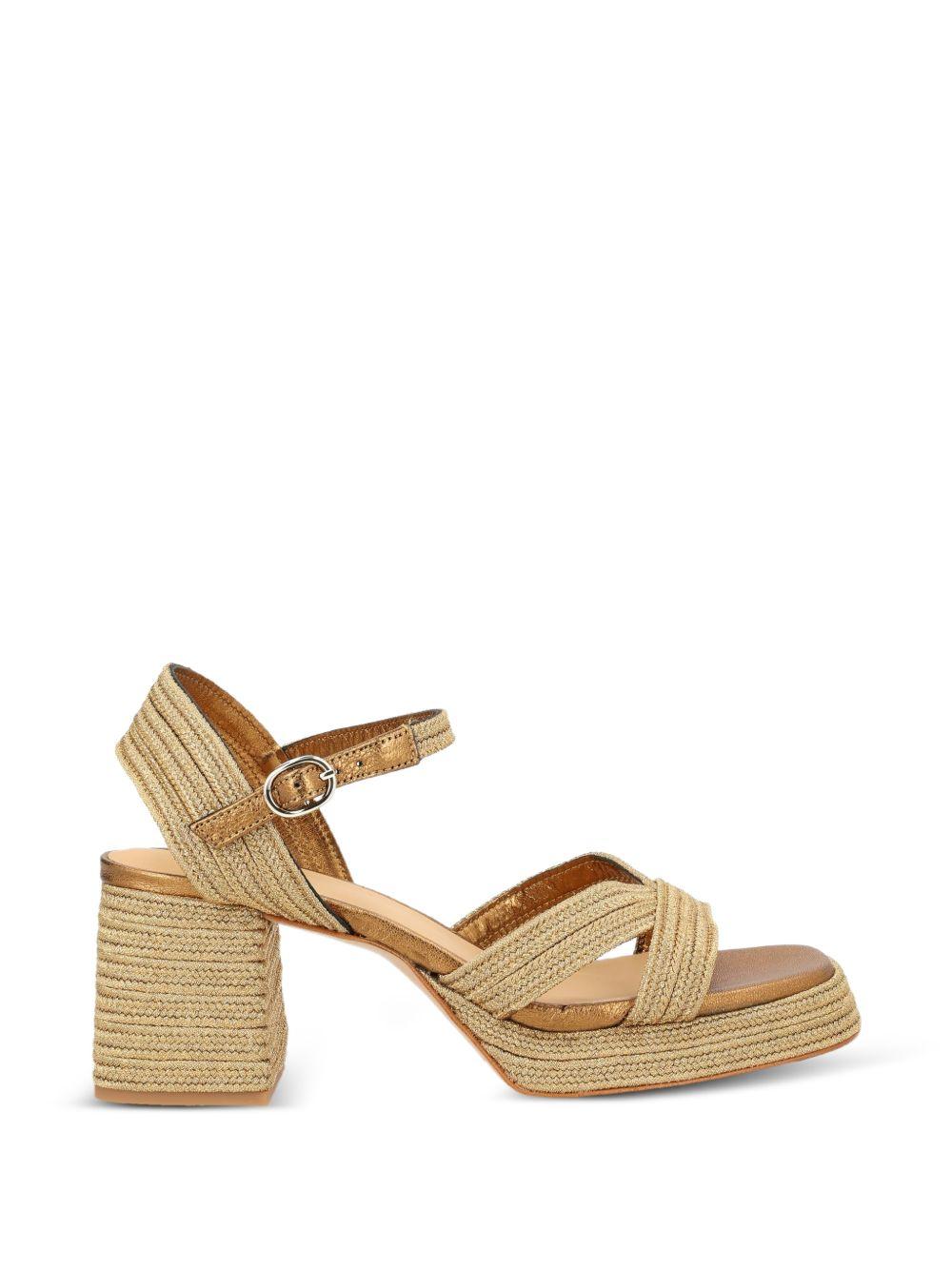 Sandali vallita con cinturino alla caviglia in beige Castañer - donna 