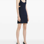 Abito corto '90 in blu navy Courrèges - donna 