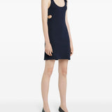 Abito corto '90 in blu navy Courrèges - donna 