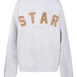 Felpa con applicazione in grigio Golden goose - unisex 