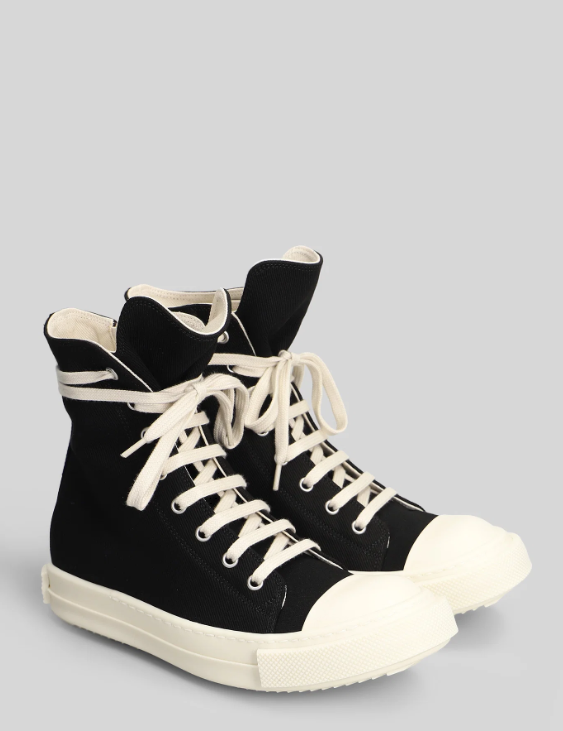 Sneakers alte in nero Rick Owens Drkshdw - uomo 