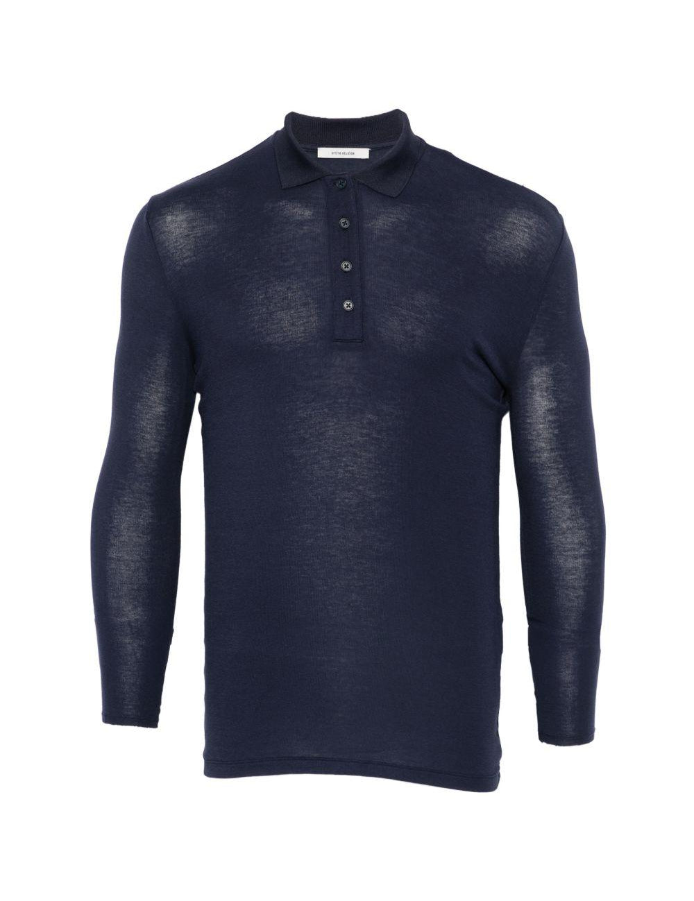 Polo a maniche lunghe in blu Entire studios - unisex 