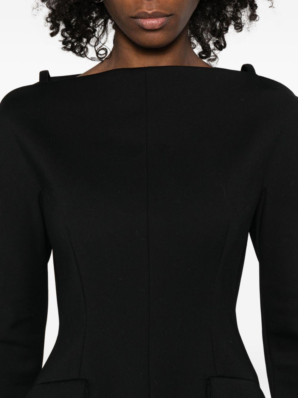 Abito corto in cadì angus in nero Maxmara sportmax - donna 