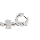 Orecchini Tipsy Cross in argento Darkai - unisex 