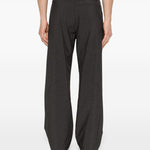 Pantaloni gessati con logo in nero Roa - uomo 