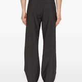 Pantaloni gessati con logo in nero Roa - uomo 