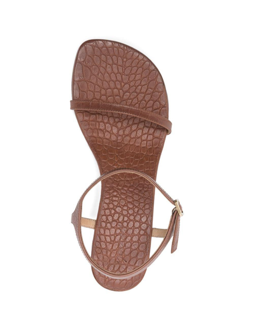 Sandali con cinturino con fibbia in marrone Marsell - donna 