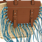Borsa tote Tropicana in marrone e blu Cuba Lab - donna 