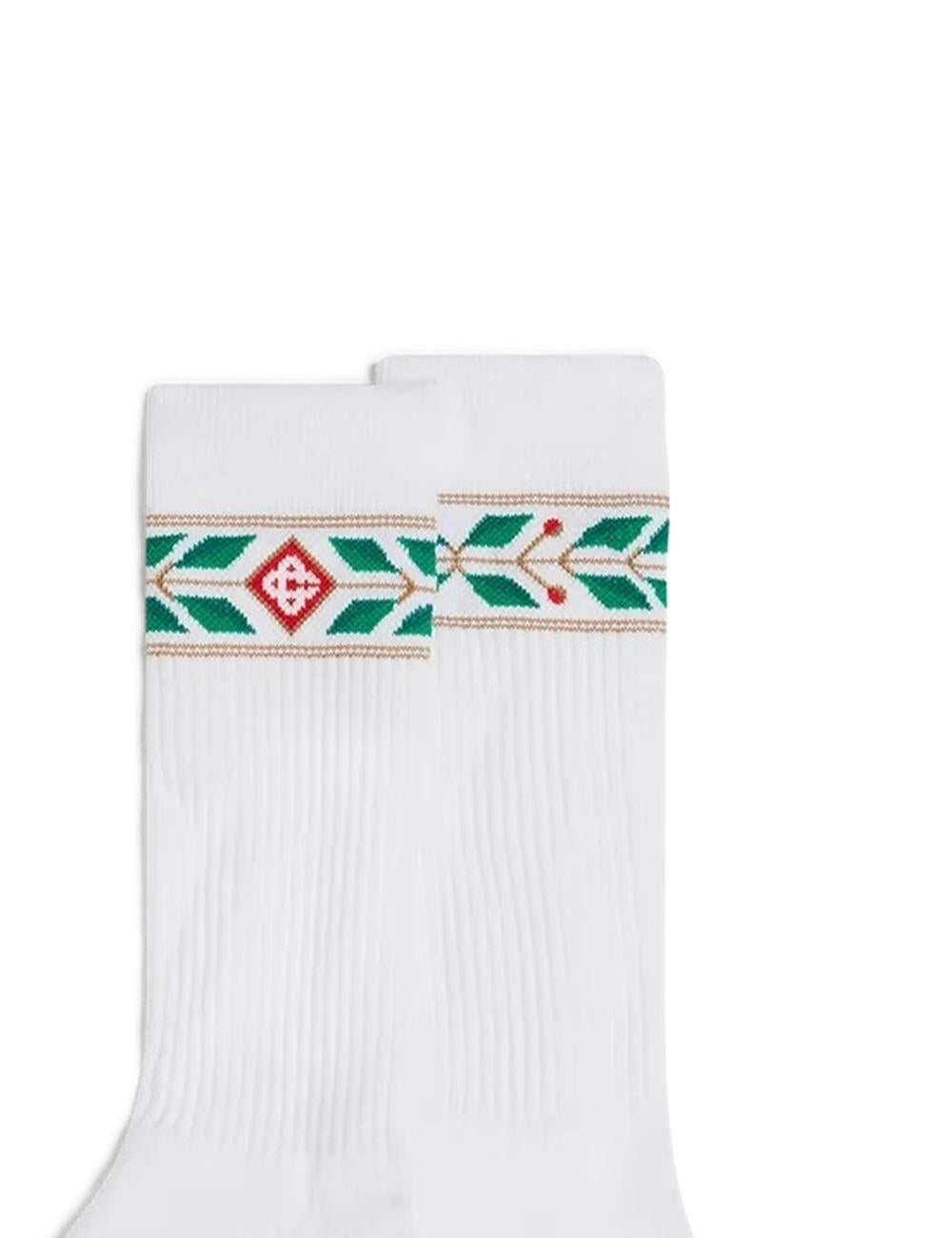 Calzini con stampa in bianco Casablanca - uomo 