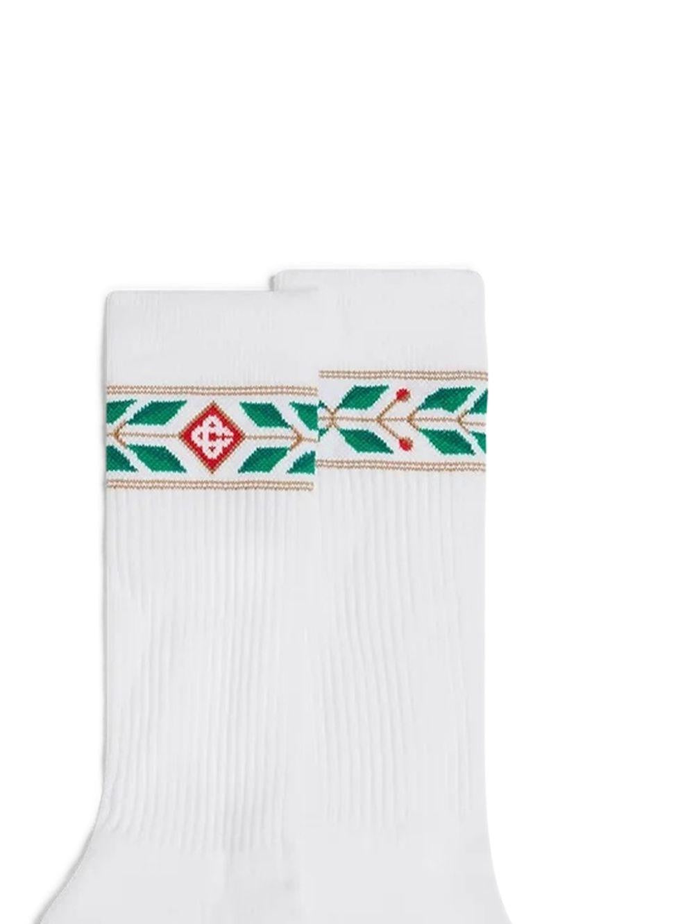 Calzini con stampa in bianco Casablanca - uomo 