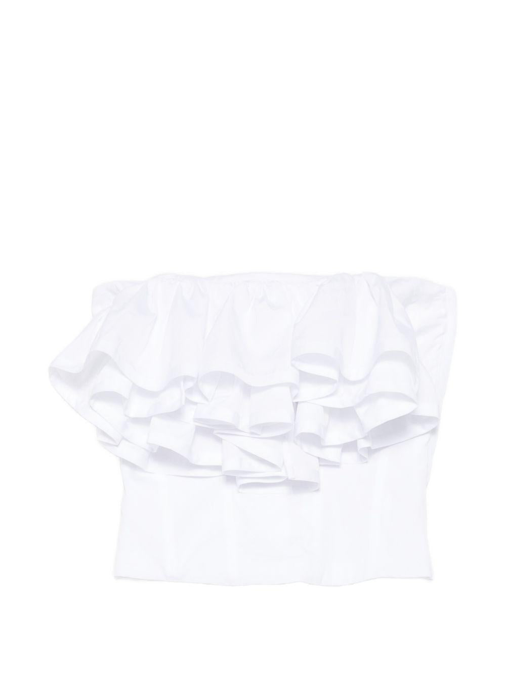 Top volant in bianco Viktor&rolf - donna 