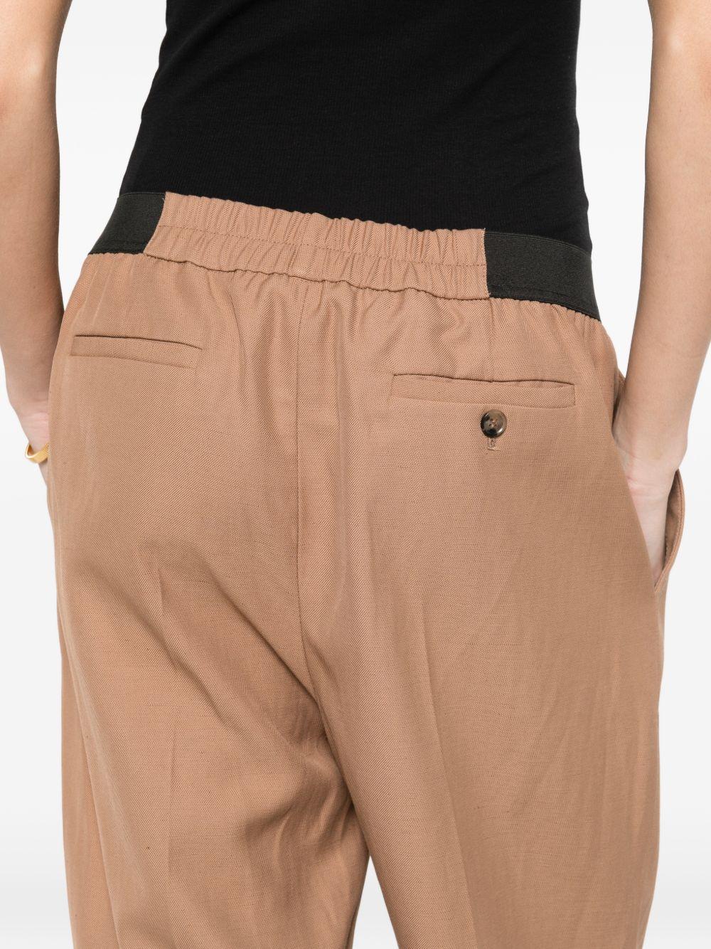Pantaloni plissé in beige Loulou de saison - donna 