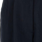 Pantaloni dritti con tasche a pieghe in blu Blazé milano - donna 