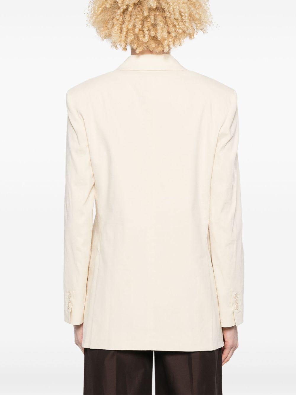 Blazer monopetto in beige chiaro Theory - donna 