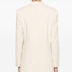 Blazer monopetto in beige chiaro Theory - donna 