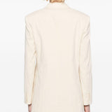 Blazer monopetto in beige chiaro Theory - donna 