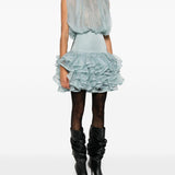 Miniabito con ruches in blu Viktor&rolf - donna 