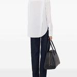 Camicia lee con ricamo in bianco Loulou de saison - donna 