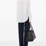Camicia lee con ricamo in bianco Loulou de saison - donna 