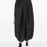 Abito con arricciature in nero Comme Des Garçons - donna 