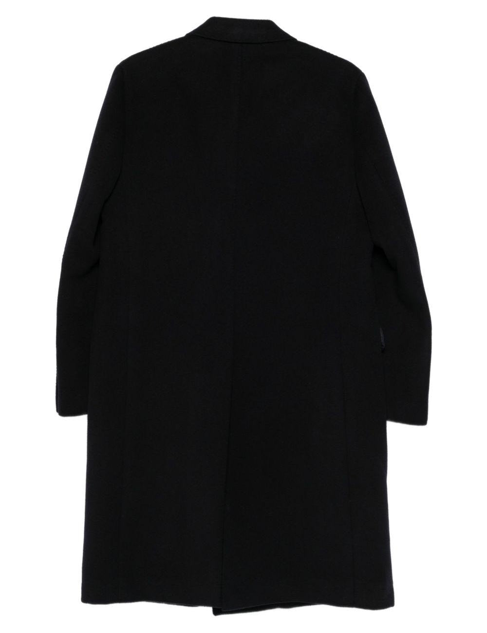 Cappotto doppiopetto in nero Caruso - uomo 