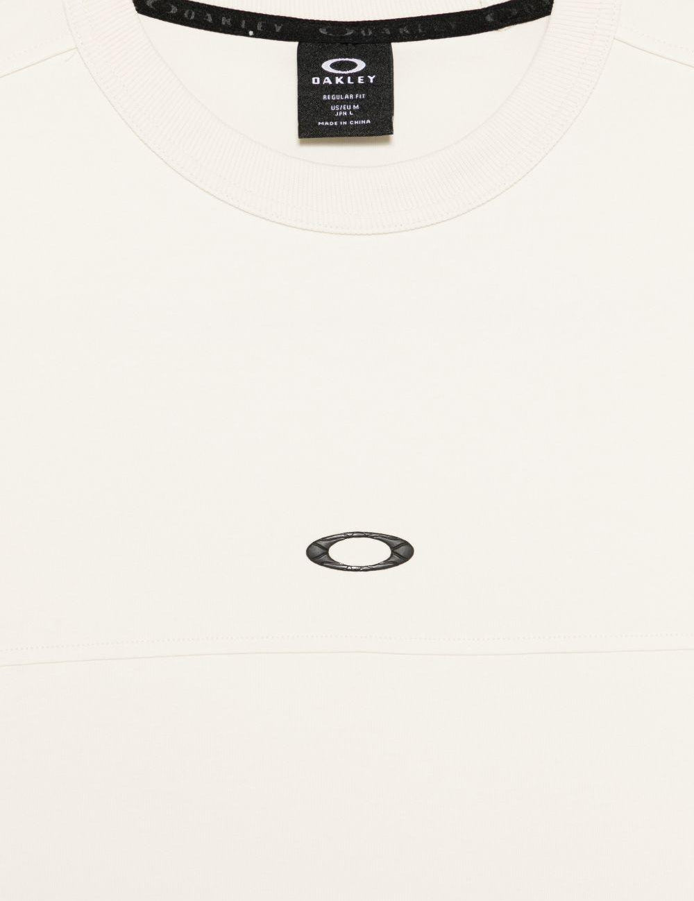 Felpa girocollo con logo in bianco Oakley - uomo 