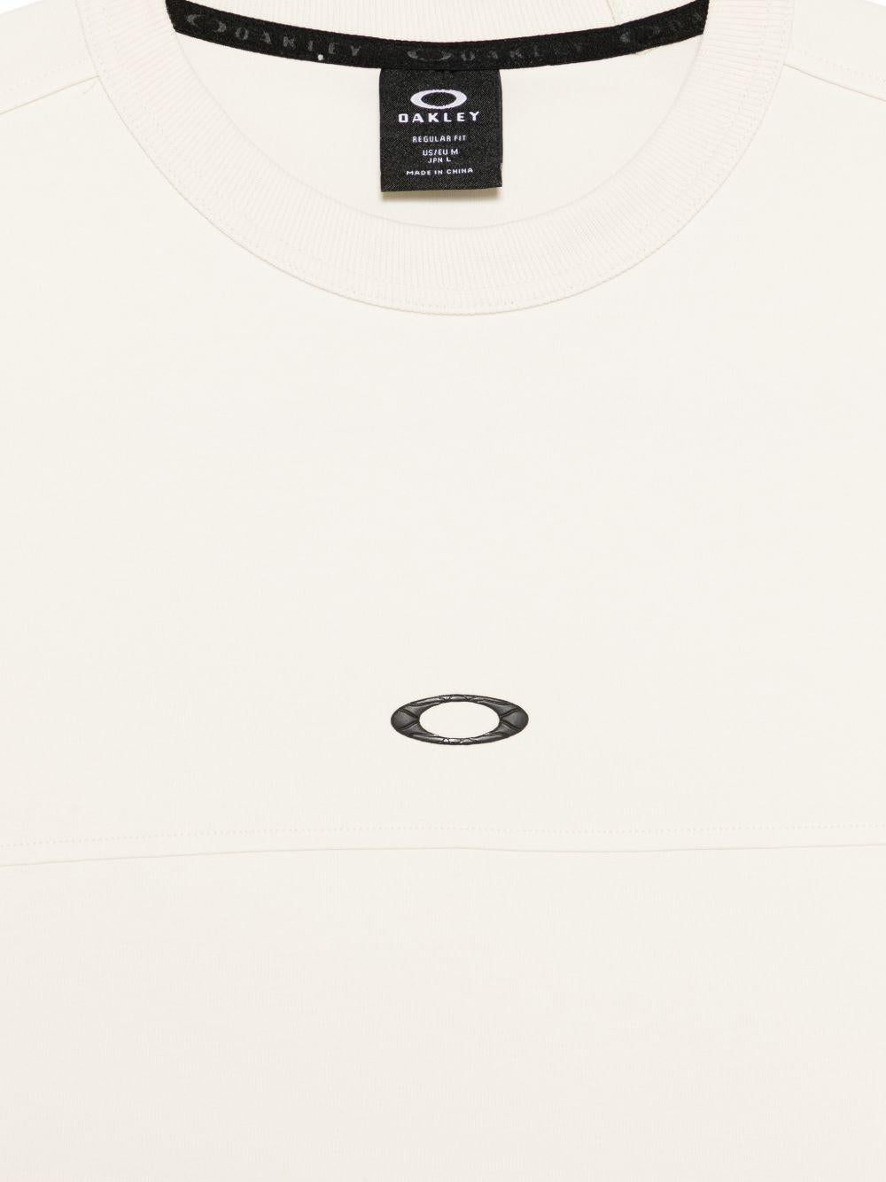 Felpa girocollo con logo in bianco Oakley - uomo 
