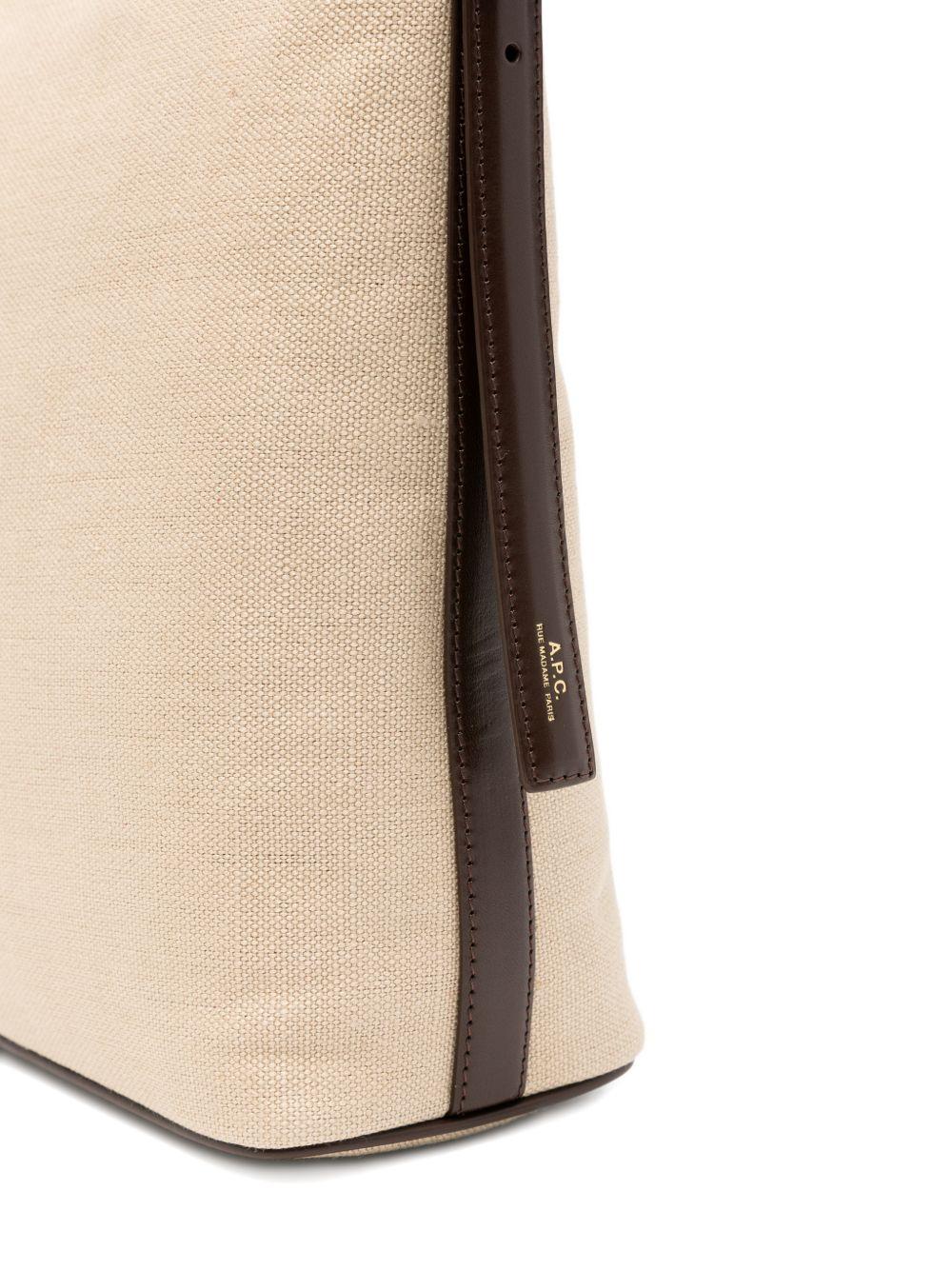 BORSA A SPALLA VERA IN BEIGE A.P.C. - DONNA 