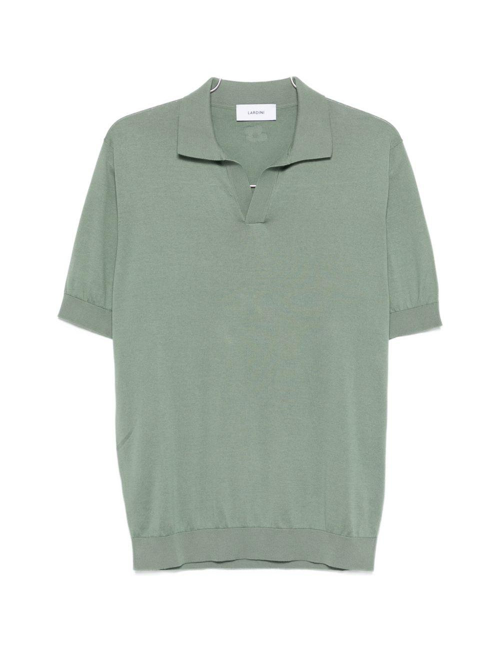 Polo con colletto in verde Lardini - uomo 