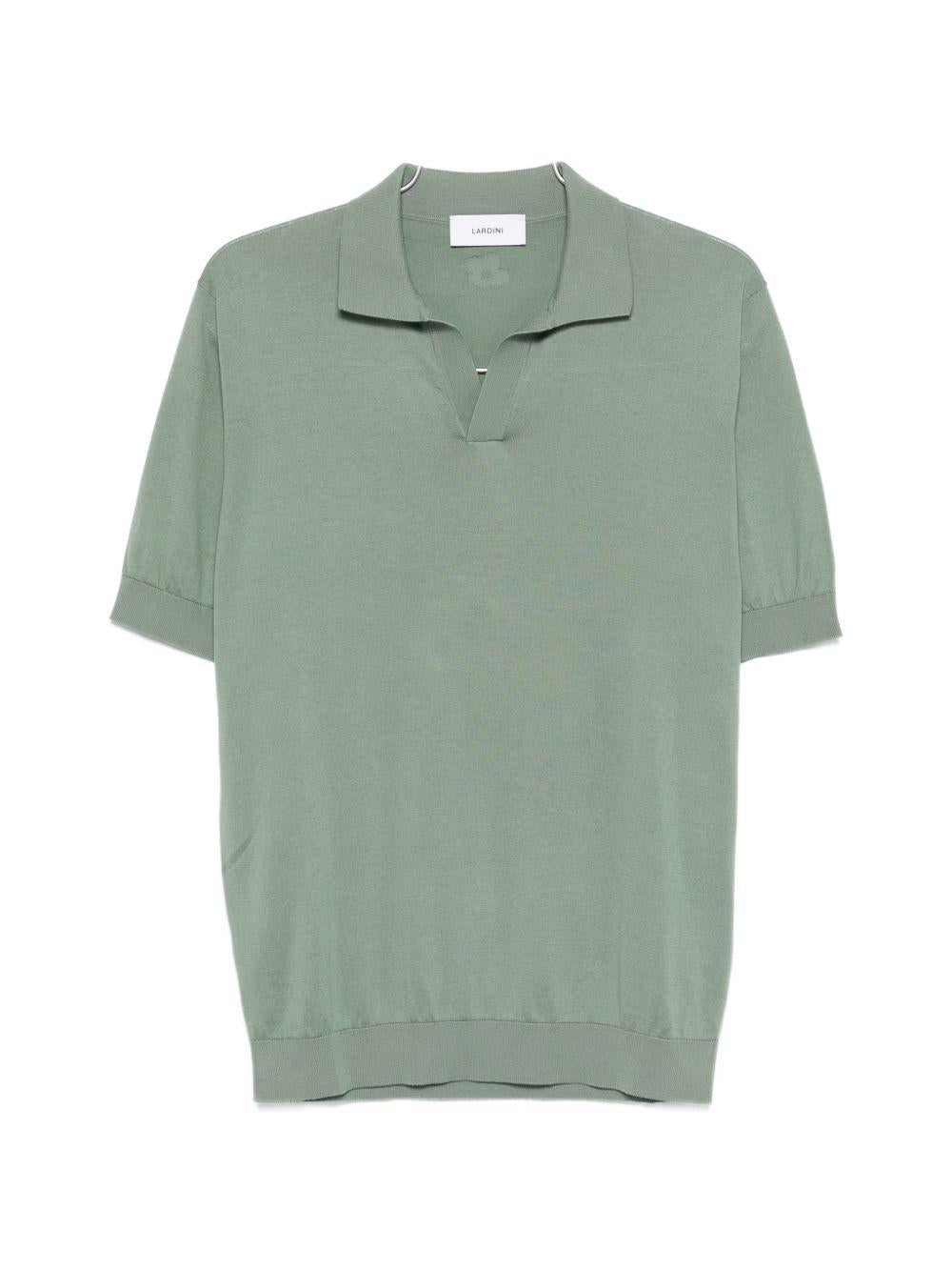 Polo con colletto in verde Lardini - uomo 