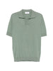 Polo con colletto in verde Lardini - uomo