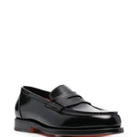 Mocassini gunter  in nero Santoni - uomo 