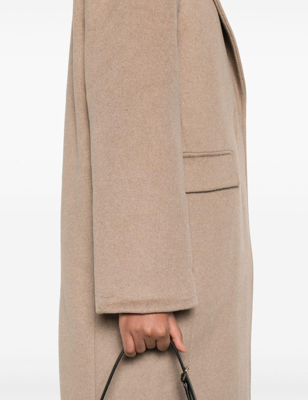 Cappotto monopetto in grigio talpa Remain - donna 