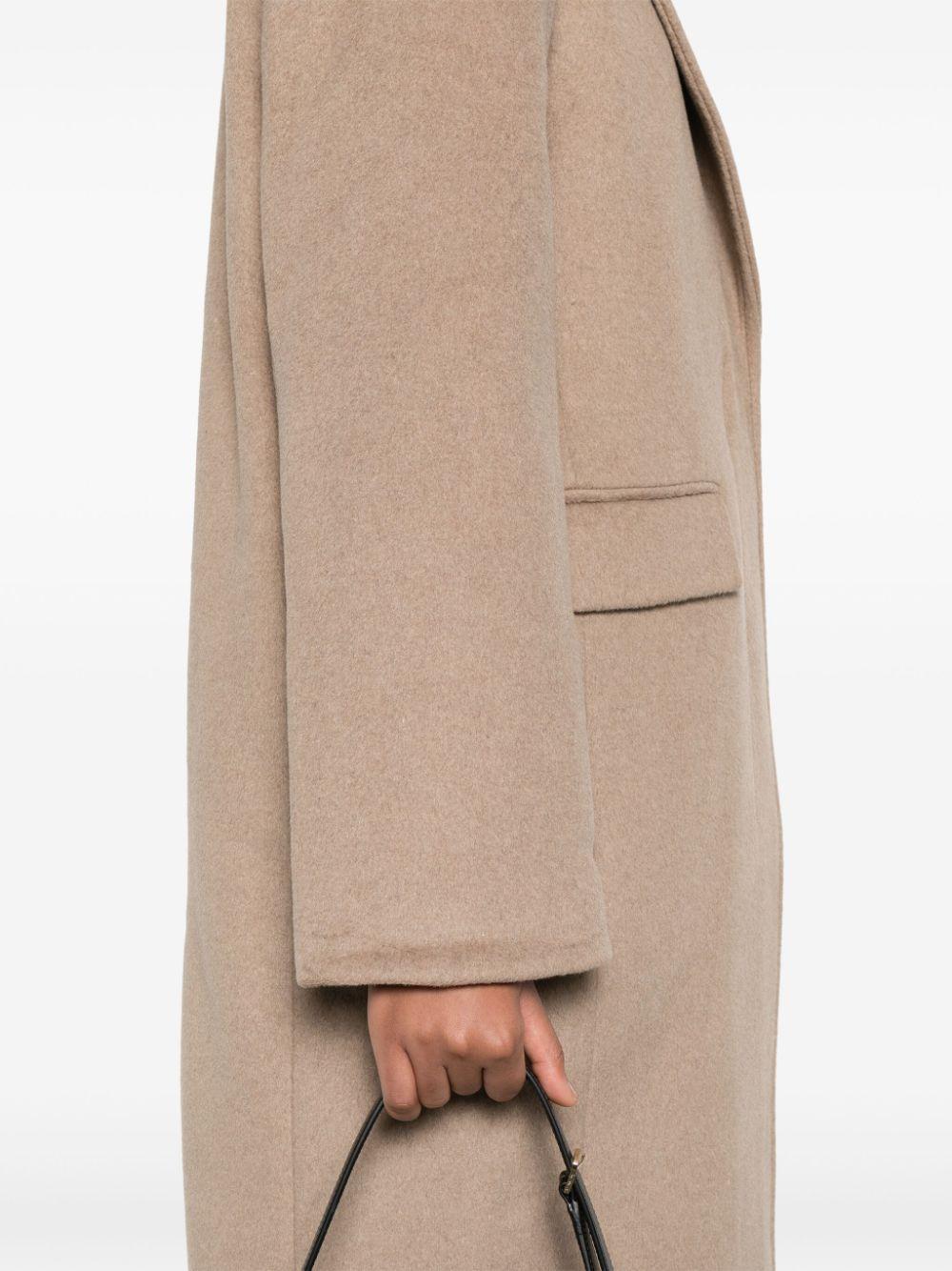 Cappotto monopetto in grigio talpa Remain - donna 