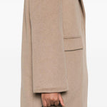 Cappotto monopetto in grigio talpa Remain - donna 