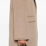 Cappotto monopetto in grigio talpa Remain - donna 