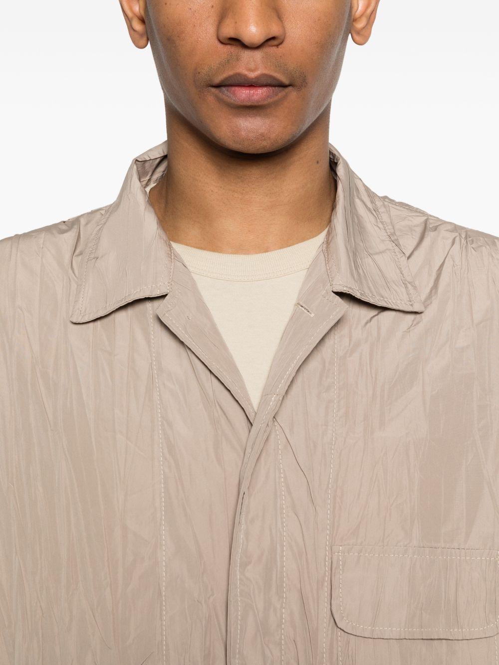 Giacca con effetto stropicciato in beige GONGDID DESIGN - uomo 
