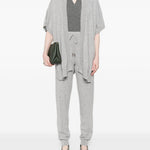 Cardigan a maniche corte in grigio Gotha - donna 