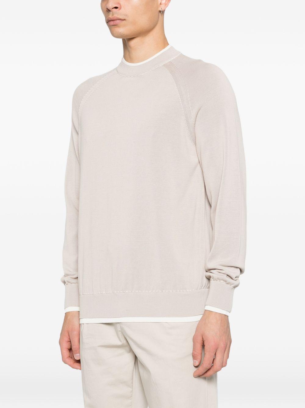 Maglia con design a strati in beige Eleventy - uomo 